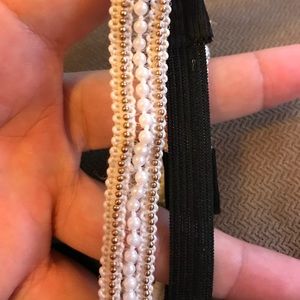 Paparazzi White pearl headband